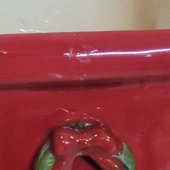 Fitz and Floyd Festive Bells Sleigh Ceramic Red Gold 7 x 5 x 4 Inches - Picture 4 of 11